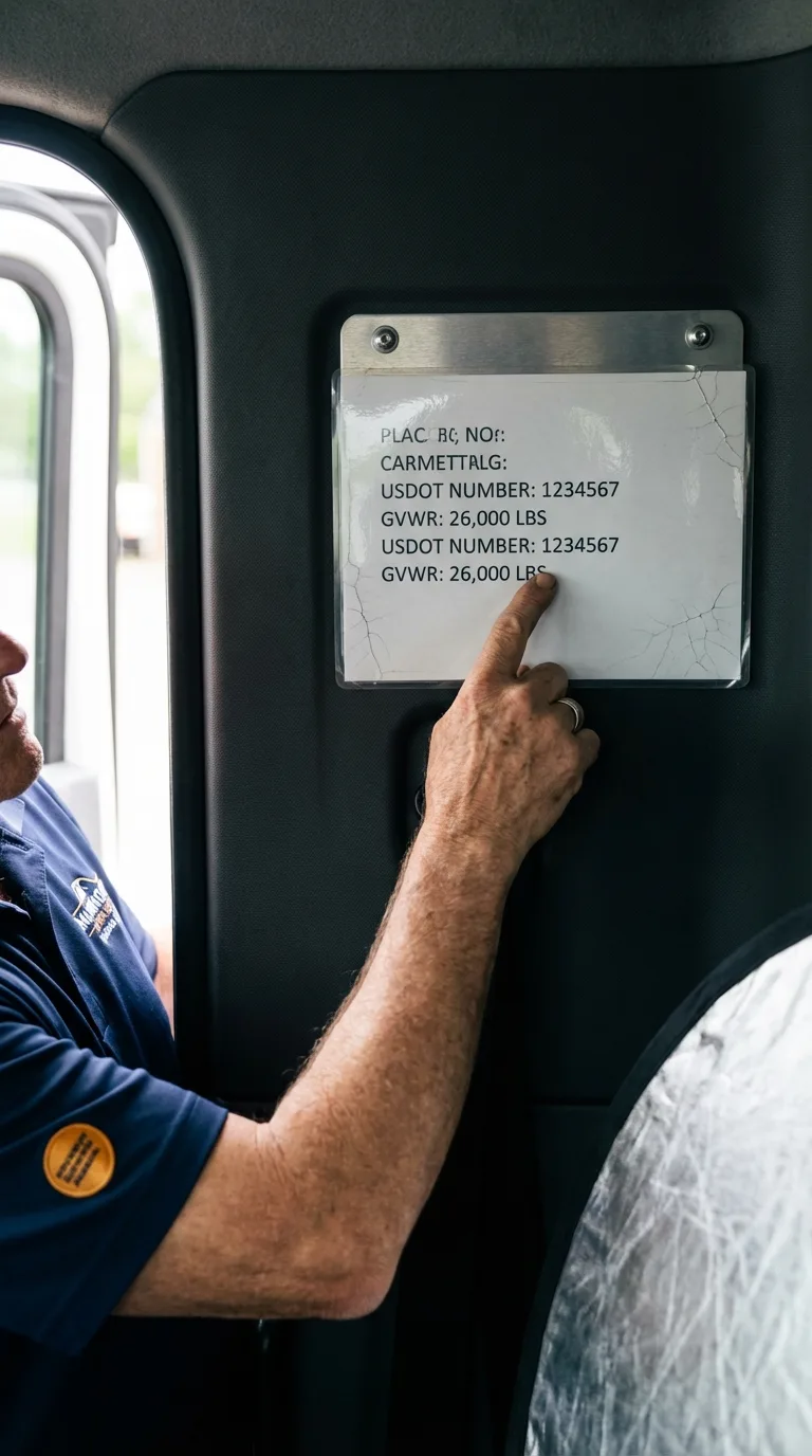 USDOT licensing placard verification in Waynesboro